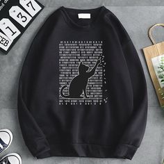 cat dad sweatshirt for programmer coder and cat dad Cat Presents, Cat Dad Gifts, Tech World, Cat Themed Gifts, A Black Cat, Curious Cat, Cat Sweatshirt, Mini Dress Party, Cat Gifts