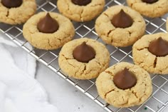 chocolate chip cookies on a cooling rack ready to be eaten for breakfast or desserts