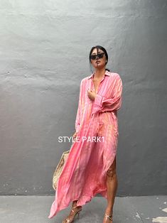 Jimbaran dress  is an oversized long sleeve soft rayon voile Long shirts  dress  .  This Oversized shirt dress is designed to flatter every body type and fit numerous occasions. 👍Included tali - f e a t u r e s - - Relaxed fit - Front pockets Fabric: 100% Soft rayon voile  Style:oversized fit Color:Bali  tie dyed peach & multi motif Wash :Hand cool wash  - measurement -  - One size  -  I recommend American size M to XL Chest /164cm/ 64inch(round) Length/135cm/53inch Transparent - it's  transpar Casual Long Sleeve Maxi Dress For Beach Season, Free Size Long Sleeve Beach Dress For Summer, Flowy Long Sleeve Dresses For Beach Cover-up, Long Sleeve Summer Shirt Dress For Beach, Long Sleeve Beach Cover-up Dress, Long Sleeve Shirt Dress For Beach Cover-up, Long Sleeve Shirt Dress For Spring Beach, Summer Long Sleeve Shirt Dress For Beach, Summer Long Sleeve Relaxed Fit Shirt Dress