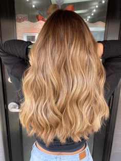 Sunset Highlights, Cherry Blonde, Caramel Blonde Hair, Honey Balayage, Honey Hair Color