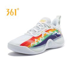 ₱3,039 - ₱3,199 Level up your game! Aaron Gordon, Combat Training, White Rainbow, Shoes Mens, Rainbow