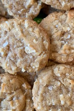 a pile of cookies sitting next to each other