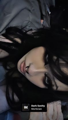 NOT ME IN PHOTO!!! Goth Baddie Makeup, Halloween Costumes For Dark Hair, Clean Goth, Body Modification Piercings, Goth Baddie, Makeup Face Charts, Alt Makeup