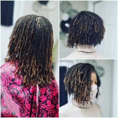 Sisterlocks Bob Haircut, Sisterlocks Bob Hairstyles, Sisterlock Bob, Sisterlocks Haircut, Short Loc Bob, Thick Sisterlocks, Medium Sisterlocks, Sisterlock Accessories, Curled Sisterlocks