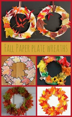 fall paper plate wreaths are featured in this book