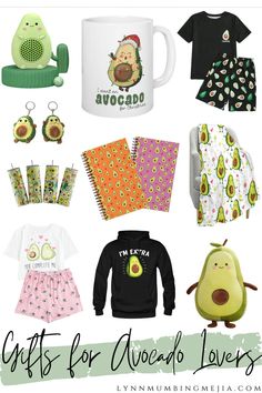 30 Cute Gifts For Avocado Lovers! | Lynn Mumbing Mejia Avocado Gifts, Avocado Socks, Gifts For Disney Lovers, Avocado Baby, Adorable Home, Quirky Kitchen, 20 Gifts, Christmas Gifts For Him, 30 Gifts