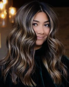 Dark Balayage With Money Piece, Filipino Hair Color Ideas, Low Maintenance Hair Color For Dark Hair, Burnett Hair Color Ideas, Autumn Hair Colors For Brunettes, Dark Hair With Dimension, Winter Hair Color For Brunettes, Glamor Shots, Milkshake Hair