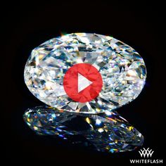 a large diamond with a red circle on it's center