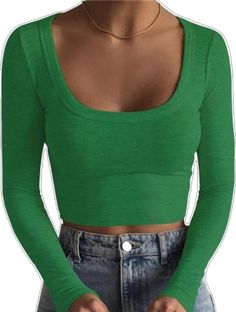 Green Fitted Knit Top For Fall, Fitted Green Solid Color Tops, Fitted Green Knit Top For Fall, Fitted Knit Tops In Solid Color, Green Non-stretch Tops For Winter, Fitted Green Ribbed Top, Fitted Green Knit Top, Fitted Green Solid Color Crop Top, Green Solid Color Crop Top