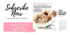 there is a recipe book with doughnuts in it and an advertisement for them