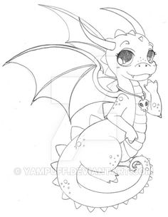 a drawing of a dragon sitting on top of a ballon with its wings spread