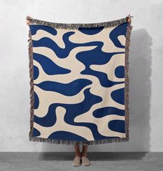 🌿 Abstract Blue and Beige Woven Blanket - Modern Minimalist Design for Stylish and Cozy Home Decor 🌿 Enhance your space with this elegant woven blanket featuring an abstract blue and beige pattern. Perfect for a minimalist or contemporary aesthetic, this cozy throw adds a subtle yet stylish touch to any room, making it an ideal accent for sofas, beds, or reading nooks. 🌟 Product Specifications 🌟 - Material: 100% cotton for exceptional softness and durability - Size Options: Three sizes, including 80" x 60"--perfect for couches, beds, or a cozy reading nook - Design: High-quality woven artwork that maintains vibrant colors and intricate details - Weight: Lightweight yet warm, suitable for all seasons - Made in the USA: Ensures superior craftsmanship and sustainability 🚚 Shipping Inform Woven Artwork, Cottagecore Tapestry, Weave Artwork, Accent Blanket, Nook Design, Beige Couch, Blue Throw Blanket, Beige Pattern, Modern Minimalist Design