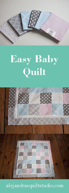 an easy baby quilt pattern with instructions to make it