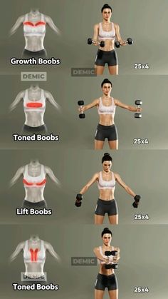 a woman's body is shown with different types of bras and shorts on it