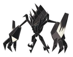 an origami style robot with black and white colors