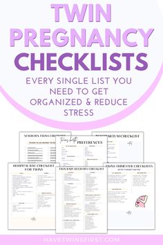 Prepare for your twin pregnancy with these essential checklists designed to help you stay organized and ready. From medical appointments and baby gear to hospital bag essentials and nursery preparation, these checklists cover everything you need to feel confident and prepared for the arrival of your twins. A helpful guide for parents expecting multiples, ensuring nothing is overlooked during this exciting time. Nursery Preparation, Hospital Bag Essentials