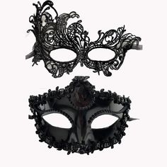 PRICES MAY VARY. Masquerade masks for women are made of strong,durable and lightweight lace that is malleable and can easily be molded to the contours of the wearers face. Halloween women mask，Fashion design with Soft material which gentle stayed put at face at party. lace mask with be made completely from heavy thread with With hardener contour shaping,light double ribbon design, convenient and elegant, can be worn for a long time at the party, easy to adjust,not easy to fall off. Another masqu Mascarade Costume, Maskerade Masks, Maskerade Mask, Nightclub Wedding, Masquerade Mask Costume, Gothic Mask, Black Masquerade Mask, Mardi Gras Masks, Masquerade Prom