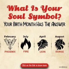 what is your soul symbol? your birth month has the answer click on the link to know more