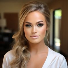 Wedding Makeup Ideas Make Up For Special Events, Hair Color For Wedding Brides, Makeup Styles Wedding, Smokey Eye Makeup For Blondes, Bride Makeup Beach Wedding, Makeup For Hooded Eyes Wedding, Bridal Makeup For Blue Eyes Glam, Wedding Makeup Auburn Hair, Nude Make Up Looks For Wedding