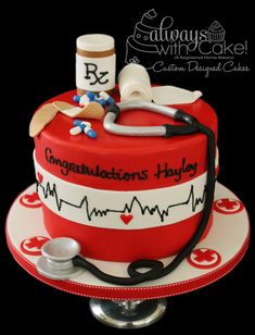 a cake that is decorated to look like a doctor's bag