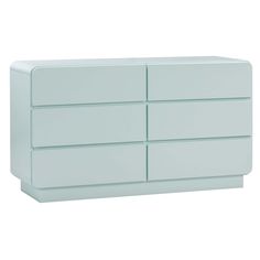 Sagura Dresser, Blue-Furniture - Storage-High Fashion Home White Wood Dresser, Chic Dresser, Colorful Dresser, Contemporary Dresser, Home Goods Furniture, Blue Dresser, Long Dresser, Tov Furniture, Kids Dressers