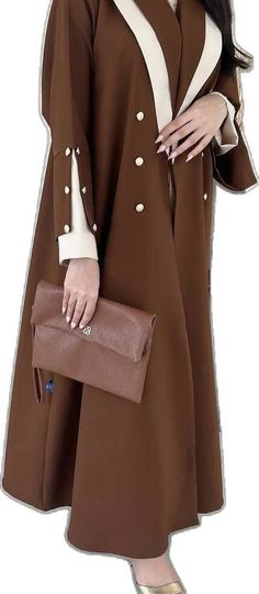 Brown Abaya, Abaya Coat, Streetwear Shop, Business Tops, Casual Evening, Abaya Dress, Scarf Sale, Luxury Dress, Kaftan Dress