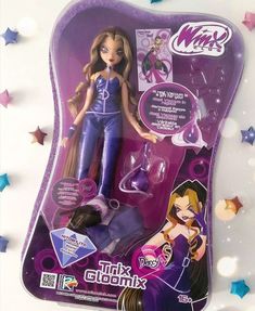 the doll is in its packaging on display