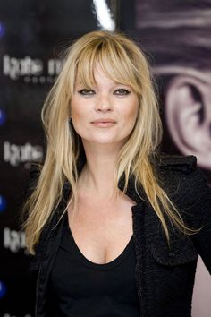 Short Layers Long Hair, Kate Moss Hair, Long Fine Hair, Fringe Hairstyles, Kate Moss