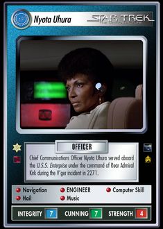 star trek card with the name officer on it