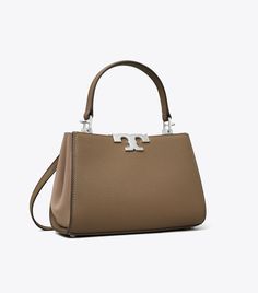 Mini Eleanor Pebbled Satchel: Women's Designer Crossbody Bags | Tory Burch Modern Tan Bags For Everyday Luxury, Womens Designer Handbags, Designer Crossbody, Designer Crossbody Bags, Arm Candy, Designer Handbags, Designer Shoes, Designing Women, Crossbody Bags