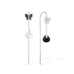 PRICES MAY VARY. ♥Gorgeous Style♥ Delicate threader earring is wonderful complements for you to attend party, wedding, dating and other occasions, will decorate you charming and gorgeous, stand out in the crowd and giving you a better wearing experience ♥Quality Material♥ Made of fine 925 Sterling Silver with high-quality metal plating added to enhance shine, durable and low irritation, safe and comfortable to wear for a long time, not easy to rust, simple and stylish, enhance your elegance ever Silver Threader Earrings, Black Spinel, Enamel Flower, Threader Earrings, Beautiful Earrings, Anklets, Cubic Zirconia, Special Gifts, Jewelry Accessories