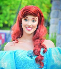 Princesses Makeup, Wig Reference, Fav Princess, Ariel Makeup, Disney Princess Makeup, Spirit Days, Ariel Hair, Ariel Cosplay