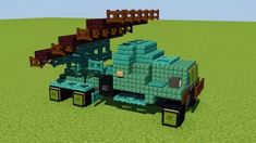 an image of a truck made out of blocks