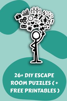 26+ DIY Escape Room Puzzles ( + FREE Printables ) Diy Escape Room Puzzles, Pinterest Games, Mystery Escape Room, Escape Room Puzzles, Get To Know You Activities, Room Tips, Diy Puzzles