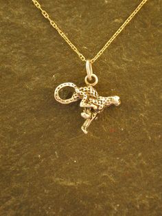 "This solid 3 Dimensional Running Cheetah pendant is 14K Gold. The included chain is a 14K Gold chain. You may choose 16, 18 or 20 inch at the same price. Other lengths available at sightly higher prices. This Cheetah pendant measures 1/2\" tall by 5/8\" long. I hand cast all my pieces using the lost wax casting method. Please ask your needs. You may call me with questions, often I am out so please use my machine. 831-476-3176. Satisfaction Guaranteed! I send items USPS First Class unless otherw Cheetah Jewelry, Cheetah Necklace, Wax Casting, Lost Wax Casting, African Jewelry, Long I, Lost Wax, Hand Cast, Cute Jewelry