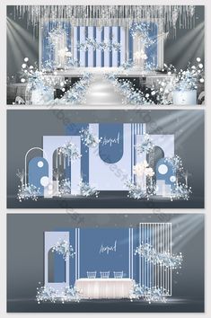 an image of a set of banners for a wedding ceremony