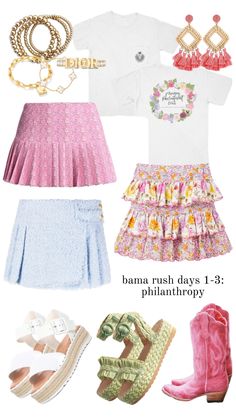 #bama #bamarush #rushoutfitideas #outfitinspo #outfitideas #sorority #sororityrush College Sorority Outfits, Week Outfits, Sorority Recruitment Outfits