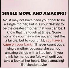 an image of a woman's face with the words single mom, and amazing