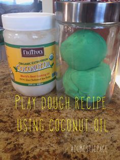 play dough recipe using coconut oil