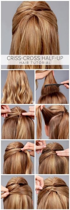 XV hairstyle3 Long Hair Tutorial, Super Hair, Lazy Girl, Half Up Hair, Hair Tutorials, Half Up