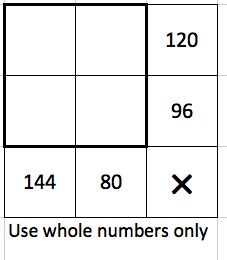 a square with numbers on it is shown in the box below which number are you?