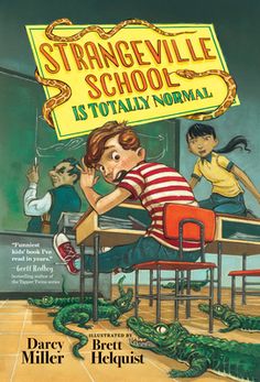 This new highly-illustrated series is guaranteed to make you laugh so hard milk will come out of your nose! Strangeville School is the wackiest, most dangerous school you will ever attend...and you'll desperately want to come back for more! Harvey Hill just wants other kids to think he's normal. So he's happy to start fresh as the newest kid at Strangeville Middle School. Except Strangeville is anything but normal. Something sinister swims in the drinking fountain, the cafeteria could swallow yo Wayside School, Morning Announcements, Funny Books For Kids, School Newspaper, Middle Grade Books, Welcome To Night Vale, Drinking Fountain, Test Questions, Middle Grades