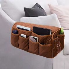 PRICES MAY VARY. Excellent Storage Space: The 2 in 1 sofa armrest protector has 14 pockets with different sizes, in different pockets, you can quickly and easily put the things you need. it can neatly stores your phone, tablets, book, magazines, tv remote control and so on Effectively Protection: Renew and decorate your chair armrest. Protect your chair arm from sweat stain, liquid stains, pet scratch or something else. Make your armrest keep pristine longer. A great choice for homes with childr Tv Remote Holder, Bedside Caddy, Sofa Armrest, Ikea Ektorp, Recliner Couch, Remote Control Holder, Remote Holder, Storage Caddy, Couch Fabric