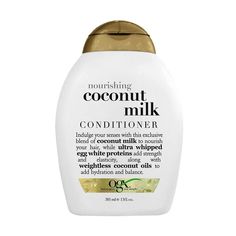 This exclusive blend of deeply nourishing goodness is infused with coconut milk, ultra-whipped egg white proteins, and coconut oils. Your hair will have more strength and elasticity, and a hint of the tropics that will float with you all day. USAGE After shampooing, apply conditioner generously to hair, working through to ends. Wait 3-5 minutes. Rinse hair thoroughly. (Barcode: 022796910066,022796918925) Ogx Conditioner, Ogx Coconut Milk, Ogx Coconut, Coconut Oil Conditioner, Ogx Shampoo, Coconut Milk Conditioner, Coconut Conditioner, Coconut Milk Shampoo, Coconut Shampoo