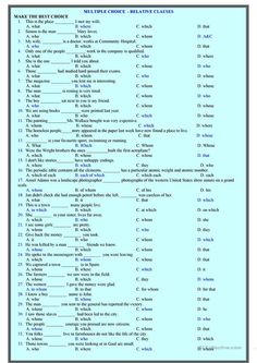 a table with words and pictures on it, including the names of different types of objects