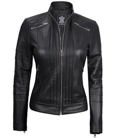 Black Cafe Racer Leather Jacket
Upgrade your style to the next level with this black cafe racer jacket. Features include mandarin collar, four zippers pocket, two on the chest and two on the waist, Patterned on the central area and on the sleeves. A perfect timeless outfit for ladies to flaunt with style. Black Cafe Racer, Asymmetrical Leather Jacket, Outfit For Ladies, Racer Leather Jacket, Maroon Leather Jacket, Cafe Racer Leather Jacket, Leather Jacket For Women, Black Leather Blazer, Tan Leather Jackets