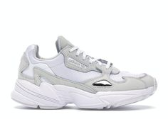 Check out the adidas Falcon Triple White (W) available on @StockX Adidas Originals Falcon, Adidas Falcon, Retro Jordans, Supreme Streetwear, White Shoes Women, Crystal White, Hot Sneakers, Cloud White, White Crystal