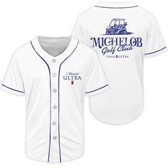 Michelob Ultra Golf Cart Baseball Jersey, Michelob Ultra Diamond jersey, Michelob Ultra jersey, beer diamond jersey, Michelob Ultra clothes, beer brand baseball jersey, alcohol baseball jersey, mem's baseball jersey, men's diamond jersey, jersey brand beer, baseball jersey, Golf baseball jersey, Golf jersey Fitted Breathable Jersey For Sports Season, Breathable Fitted Jersey For Sports Season, Fitted Breathable Jersey For Sports, Sporty Baseball Jersey With Sublimation Print, Sporty Jersey With Team Logo, White Sublimation Print Activewear For Gym, White Activewear With Sublimation Print For Gym, Breathable Collegiate Gym Tops, Athleisure Activewear For Sports Events With Team Logo