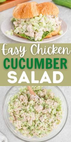 this easy chicken cucumber salad is the perfect side dish for any meal