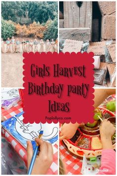 girls'harvest birthday party ideas